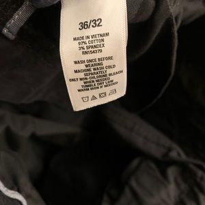 NEW AERO men’s slim straight black pants